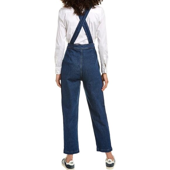Madewell NWT tapered legs overall denim, Blue, Size 00 022 - Picture 2 of 11